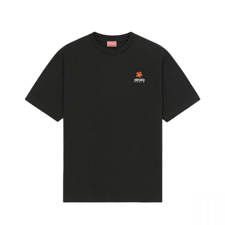 'Boke Flower' Crest T-Shirt/Black