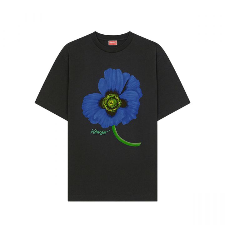 'Poppy' Black T-Shirt