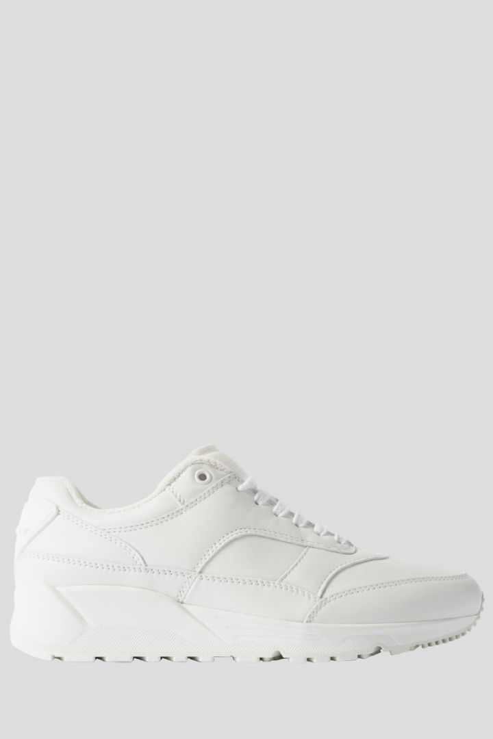 Leather Snekaers In White