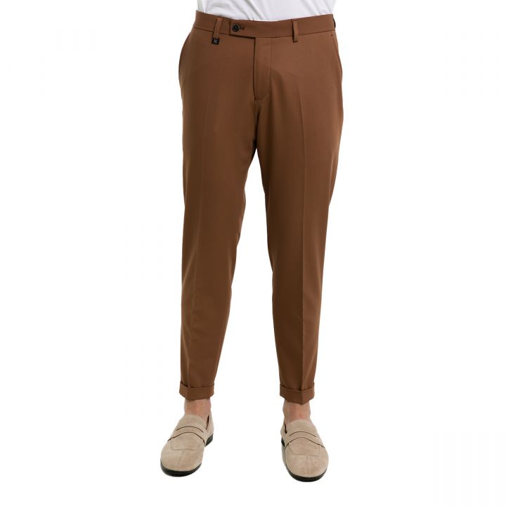 Slim Fit Chino Trousers/Brown
