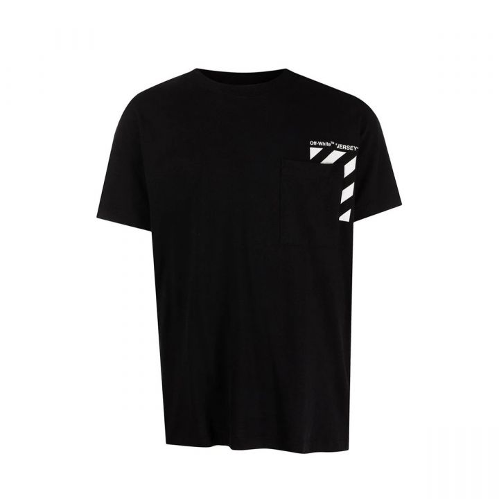 Diag Pocket Slim T-shirt/Black