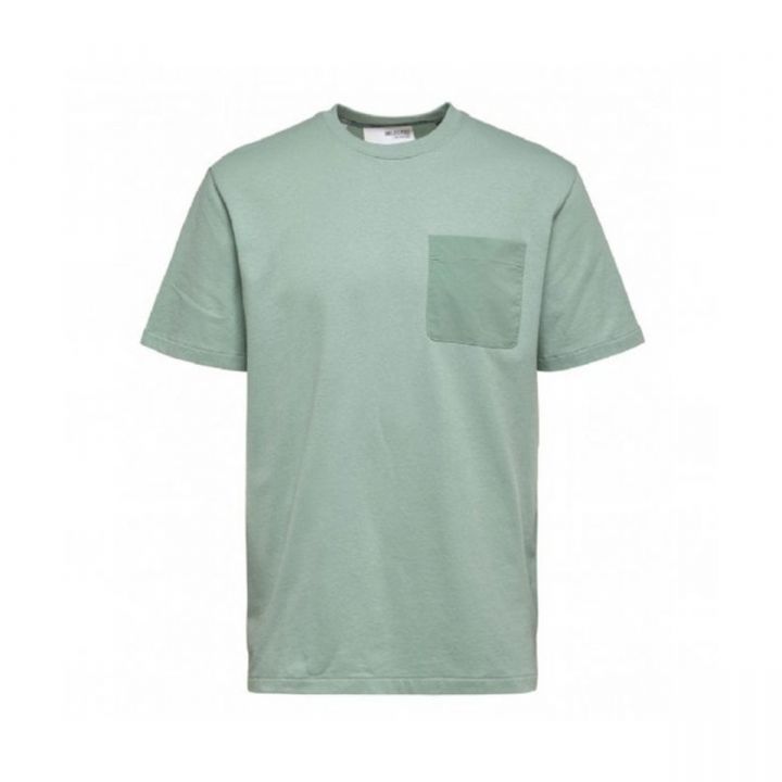 Green T-Shirt With Patch Pocket
