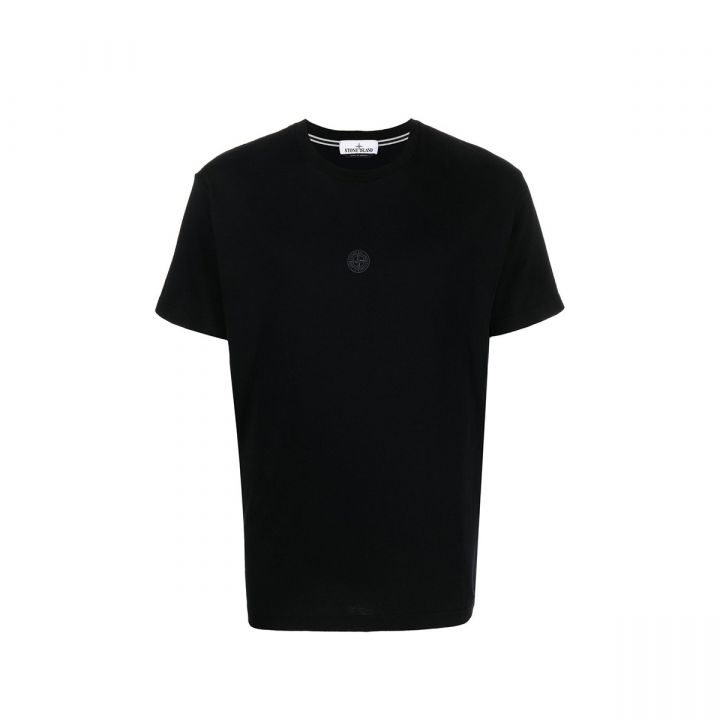 Emboidered Compass Black T-Shirt