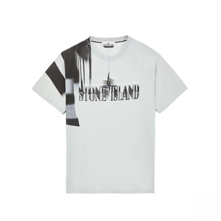 Blurred Logo Print T-Shirt