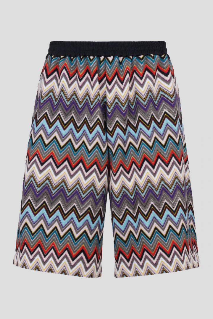 Chevron Bermuda Shorts