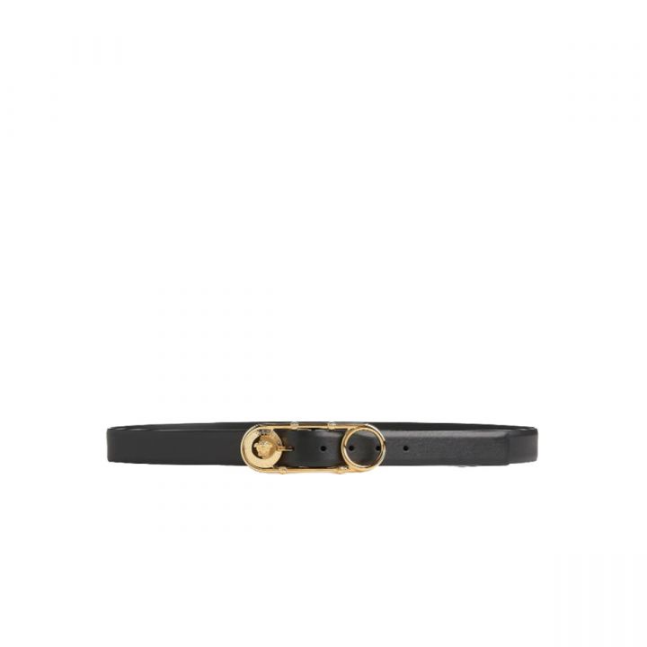 Safety Pin Leather Belt