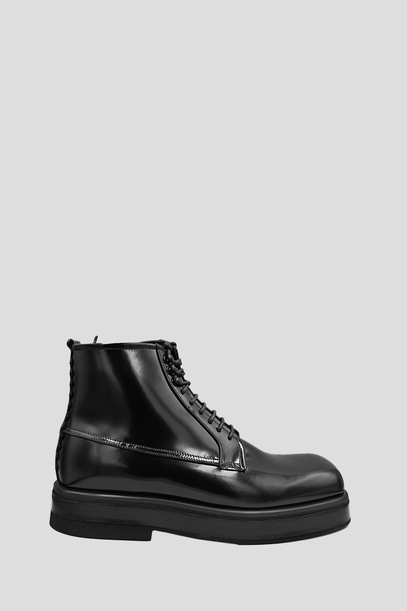 Ανδρικό Μαύρο Richard 296 Leather Boots In Black ANTIPODE Παπούτσια