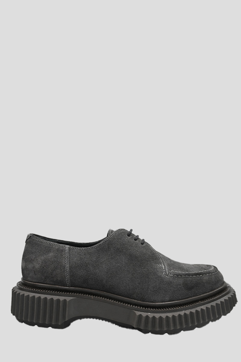 Παπούτσια Ανδρικό Μαύρο Classic Suede Platform in Charcoal ADIEU
