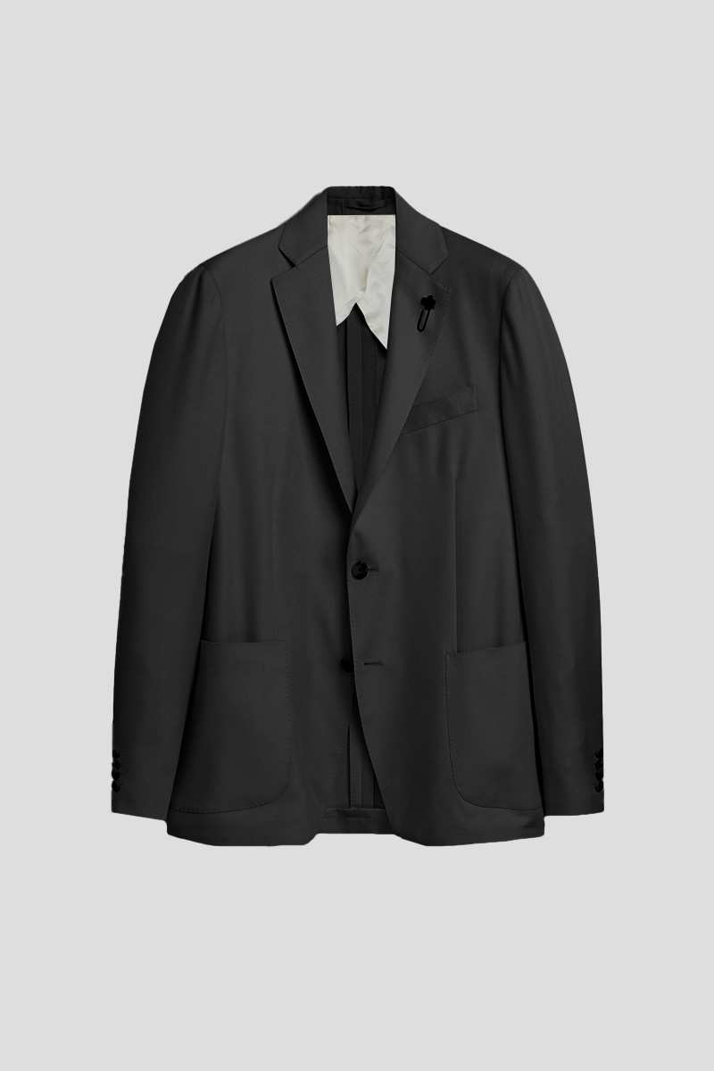 Ρούχα Ανδρικό Μαύρο Man Jacket Special Line Drop 7 Reg LARDINI