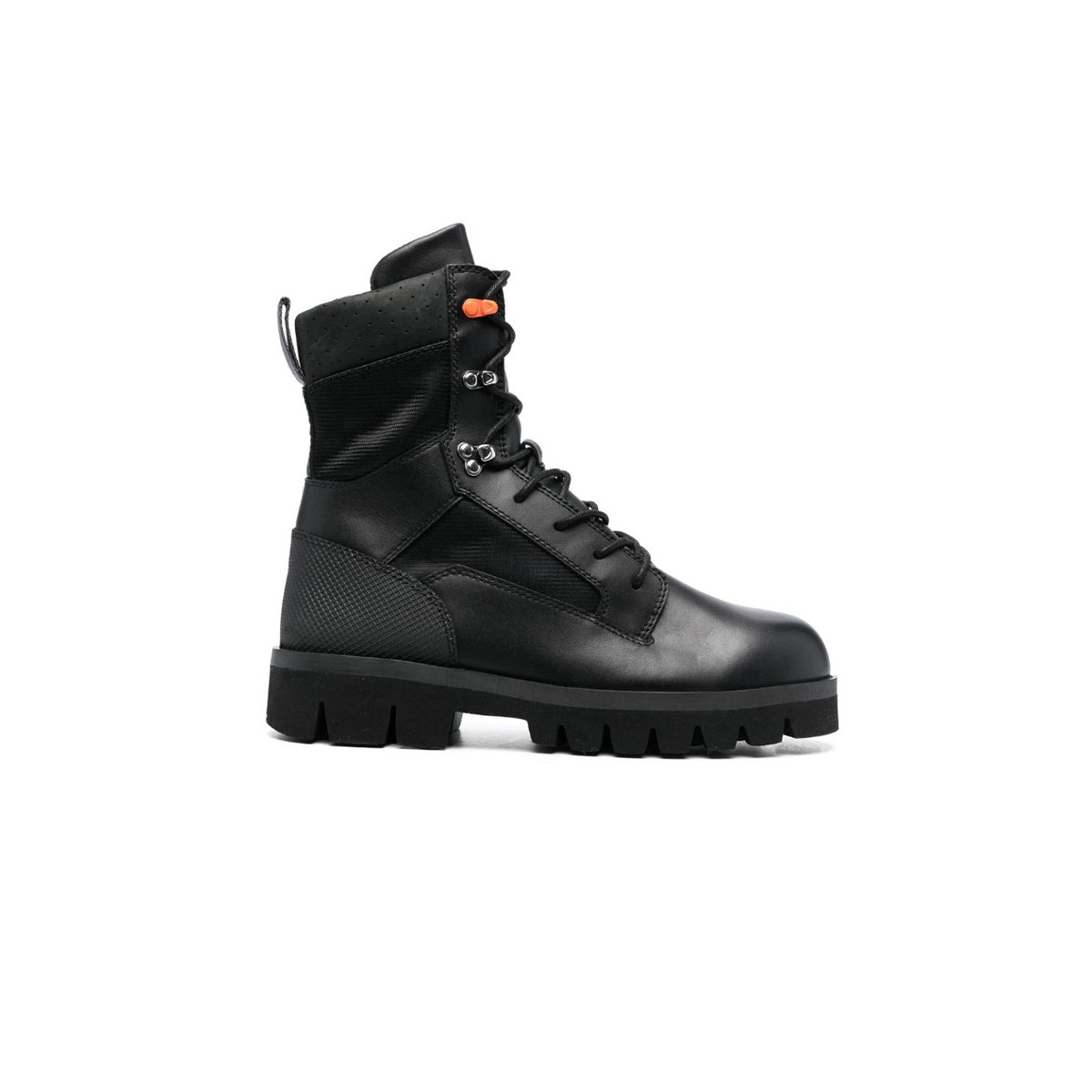 Παπούτσια Ανδρικό Μαύρο Lace Up Military Boots HERON PRESTON