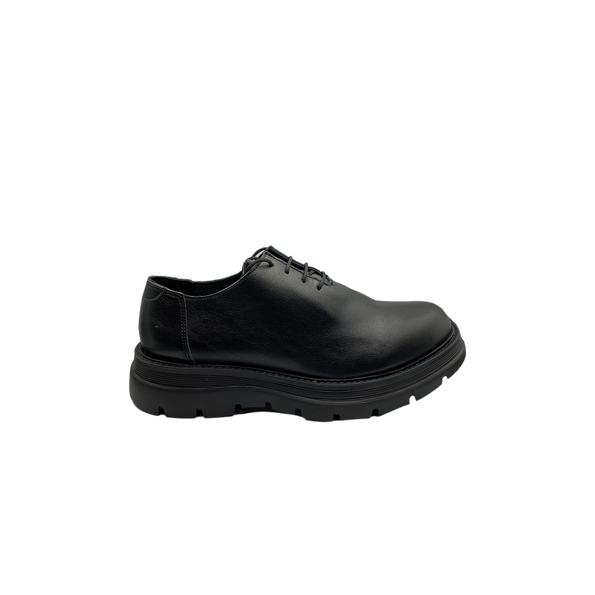 Ανδρικό Μαύρο Lace-Up Derby Shoes ISSI 122-31951-MAY