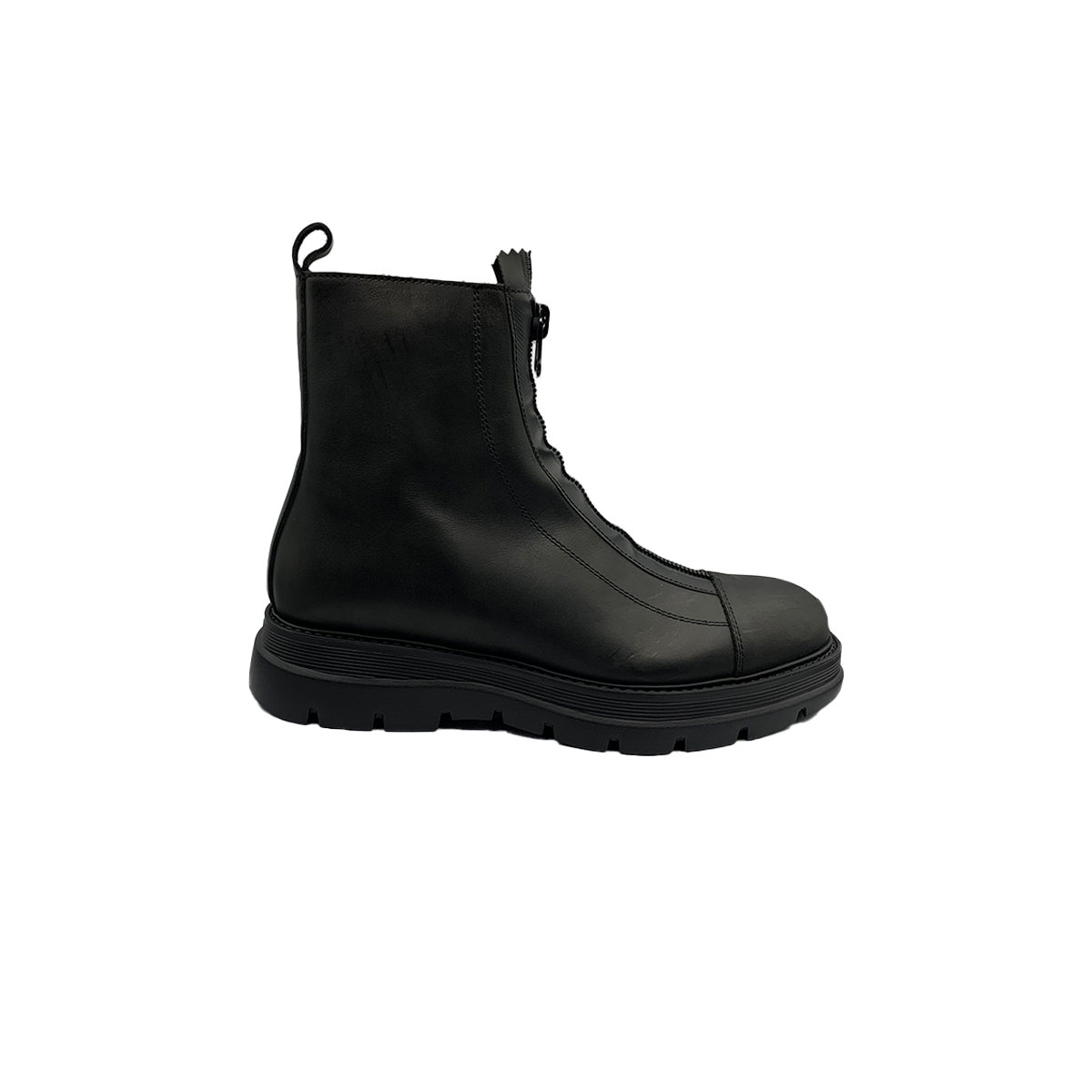 Ανδρικό Μαύρο Zip Up Black Ankle Boots PHILIPPE LANG