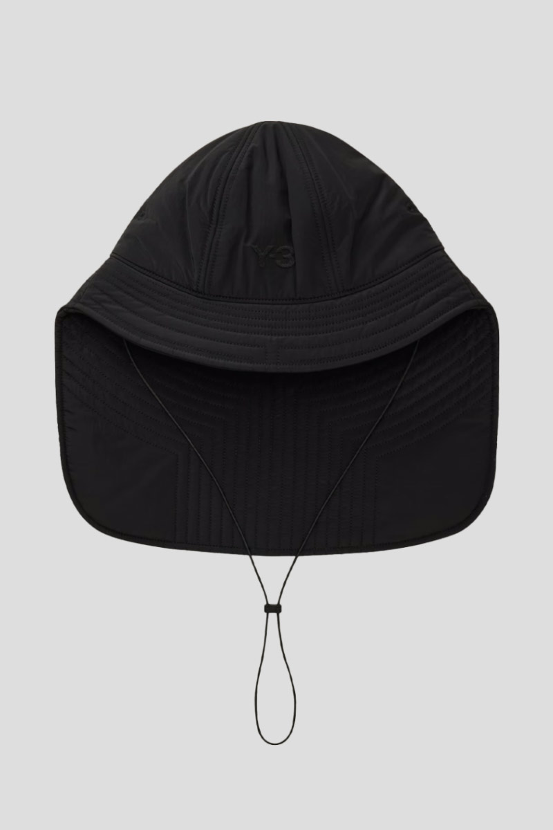 Ανδρικό Μαύρο Quilted Bucket Hat Y-3