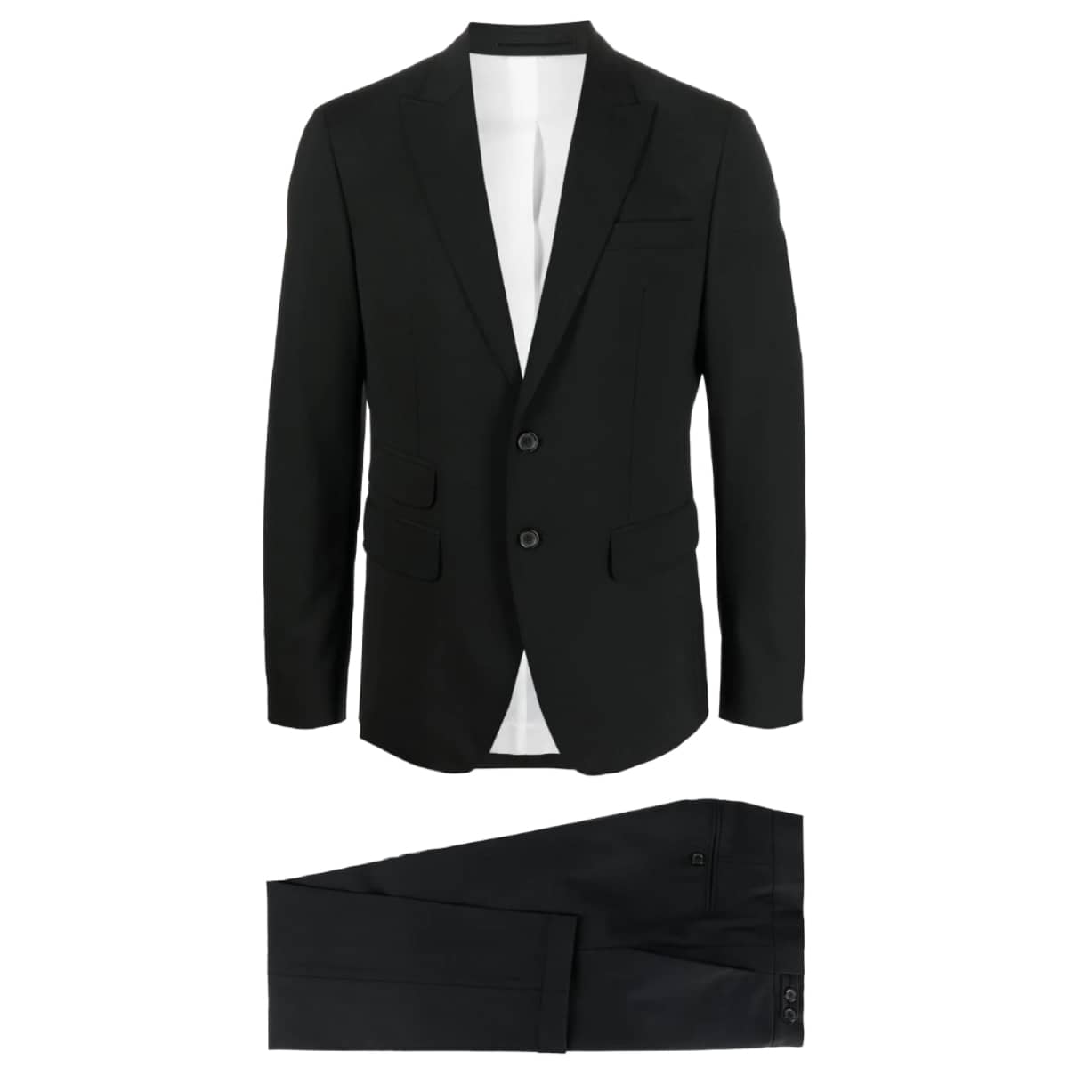 Ανδρικό Μαύρο Two-Piece Single-Breasted Suit DSQUARED2